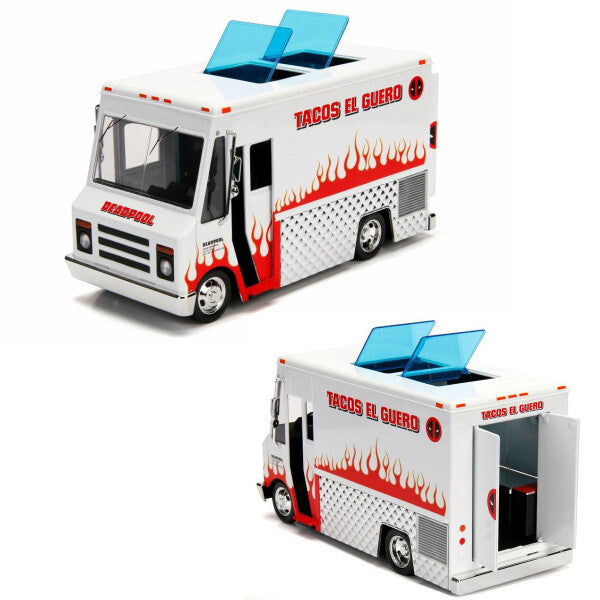 Hollywood Rides Deadpool Taco Truck with Deadpool Figure 1:24 【 デッドプールミニカー】
