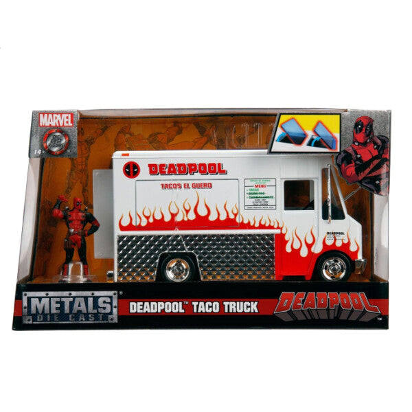 Hollywood Rides Deadpool Taco Truck with Deadpool Figure 1:24 【 デッドプールミニカー】