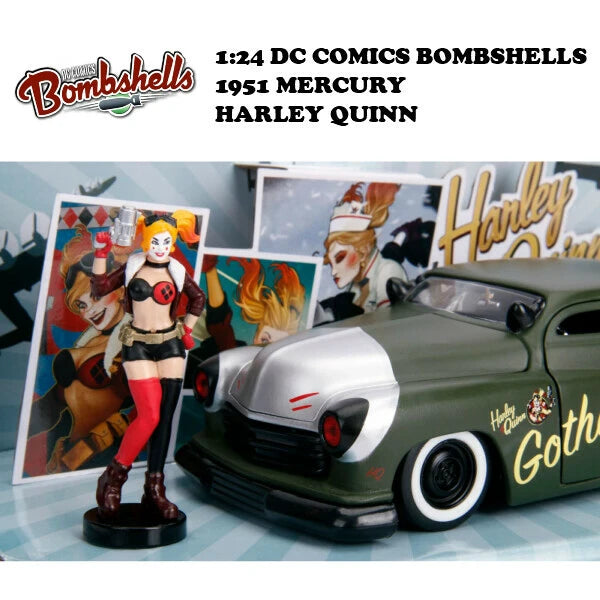 1:24 DC COMICS BOMBSHELLS 1951 MECURY & HARLEY QUINN ミニカー