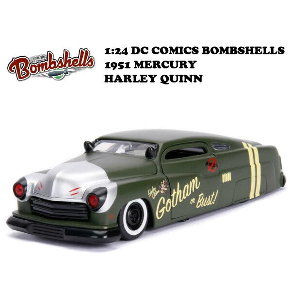 1:24 DC COMICS BOMBSHELLS 1951 MECURY & HARLEY QUINN ミニカー