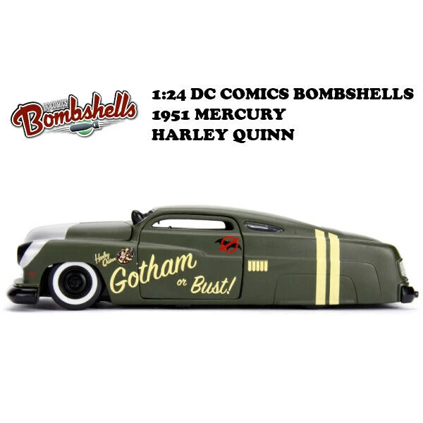 1:24 DC COMICS BOMBSHELLS 1951 MECURY & HARLEY QUINN ミニカー