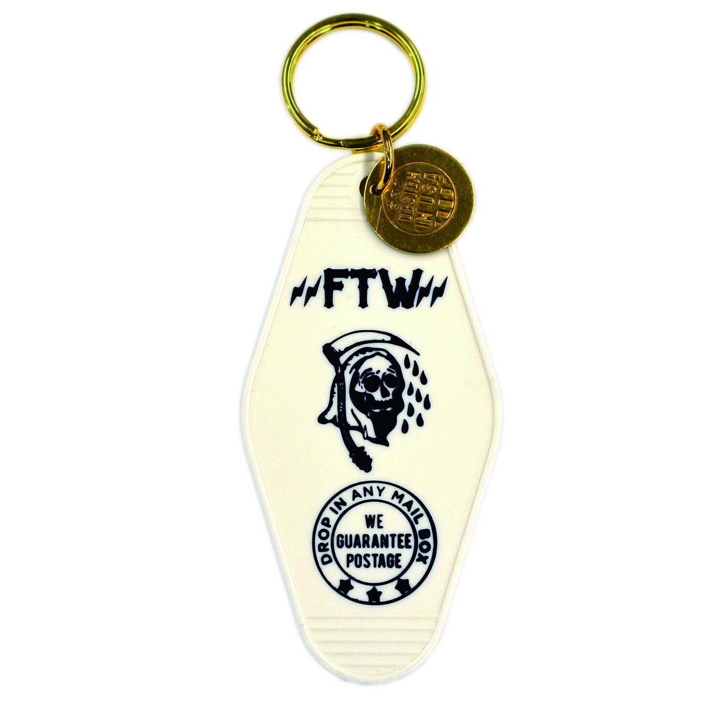 FTW WHITE モーテルキー キータグ キーホルダー
