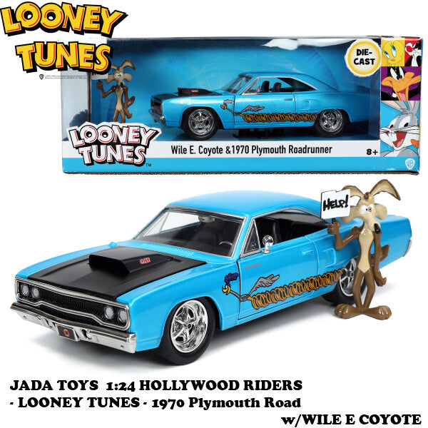 LOONEY TUNES 1970 Plymouth Road w/WILE E COYOTE 1:24【ルーニーテューンズ】ミニカー