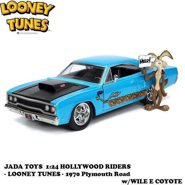 LOONEY TUNES 1970 Plymouth Road w/WILE E COYOTE 1:24【ルーニーテューンズ】ミニカー