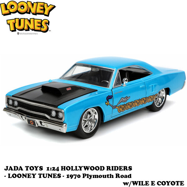 LOONEY TUNES 1970 Plymouth Road w/WILE E COYOTE 1:24【ルーニーテューンズ】ミニカー