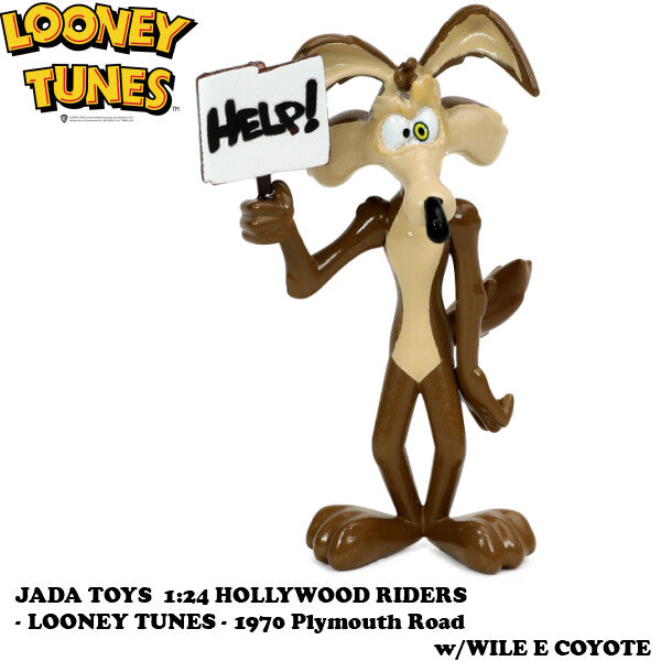 LOONEY TUNES 1970 Plymouth Road w/WILE E COYOTE 1:24【ルーニーテューンズ】ミニカー