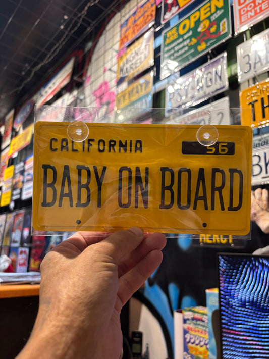 オリジナル KIDS&BABYサインプレート California 1956-1962 yellow