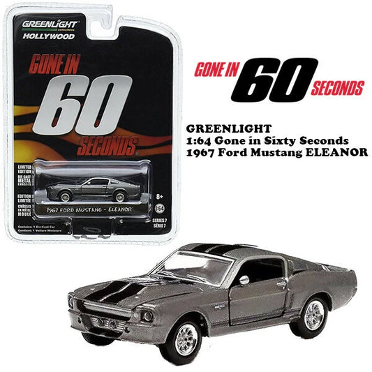 1:64 Gone in Sixty Seconds 1967 Ford Mustang Eleanor【60セカンズ】ミニカー