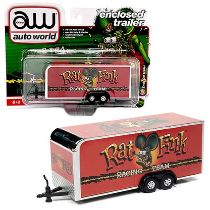 Auto World 1:64 Rat Fink Enclosed Trailer RACING TEAM 【ラットフィンク】ミニカー