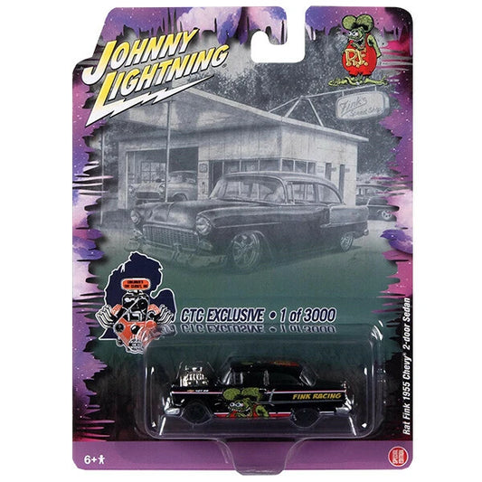 JOHNNY LIGHTNING  1:64 Rat Fink 1955 Chevy 2-Door Sedan - CTC Exclusive -【ラットフィンク】ミニカー