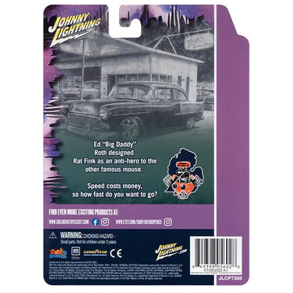 JOHNNY LIGHTNING  1:64 Rat Fink 1955 Chevy 2-Door Sedan - CTC Exclusive -【ラットフィンク】ミニカー