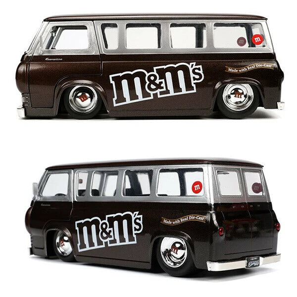1:24 M&M'S 1965 FORD ECONOLINE w/RED FIGURE【エムアンドエムズ】ミニカー