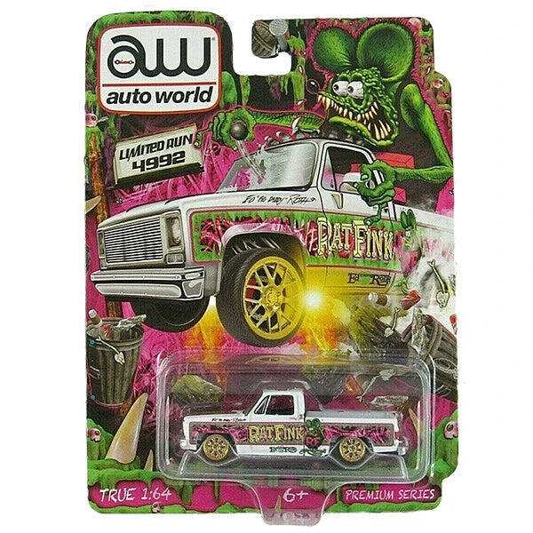 【ラットフィンク】ミニカー 1:64 RAT FINK 1979 Chevy Silverrado C10