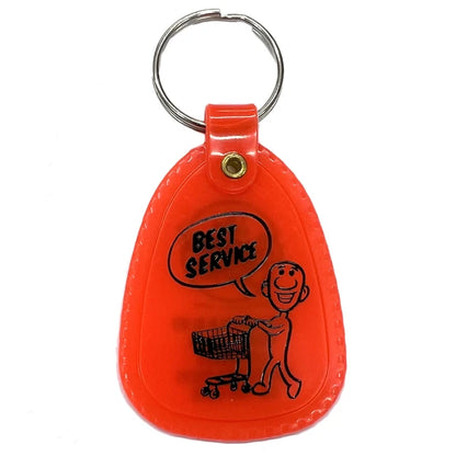 キーホルダー　カーキータグ　キータグ BEST SERVICE / ORANGE