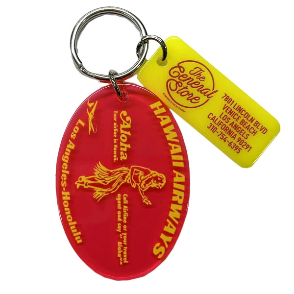 アクリル キーホルダー　アクリル　キータグ　HAWAII AIRWAYS / CLEAR RED