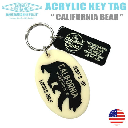 アクリル キーホルダー　アクリル　キータグ CALIFORNIA BEAR / CREAM