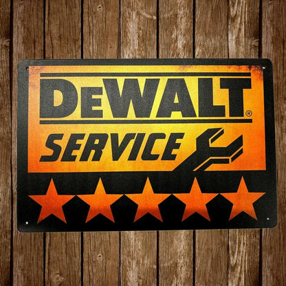 DEWALT  サインボード　メタルサイン　A4　ガレージ　ブリキ看板