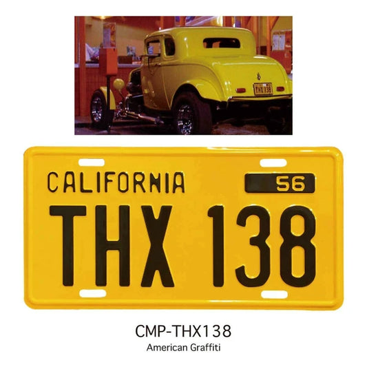 CM PLATE CMプレート ライセンスプレート【MOVIE ムービー】THX138（AMERICAN GRAFFITI）