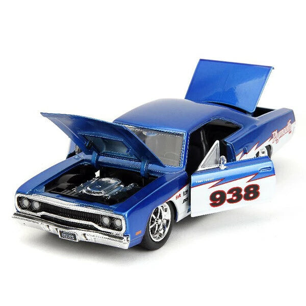 JADATOYS 1:24 BTM 1970 Plymouth Road Runner 938 ミニカー