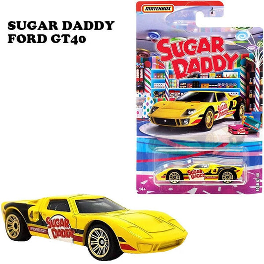 MATCH BOX 1:64 FOOD SERIES【SUGGAR DADDY / FORD GT 40】