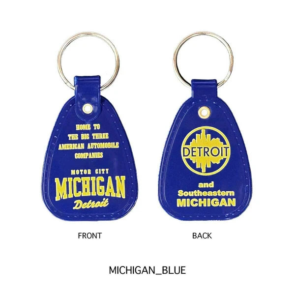 U.S.A SADDLE KEY TAG  サドルキータグ  MICHIGAN_BLUE