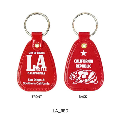 U.S.A SADDLE KEY TAG　サドルキータグ　LA_RED