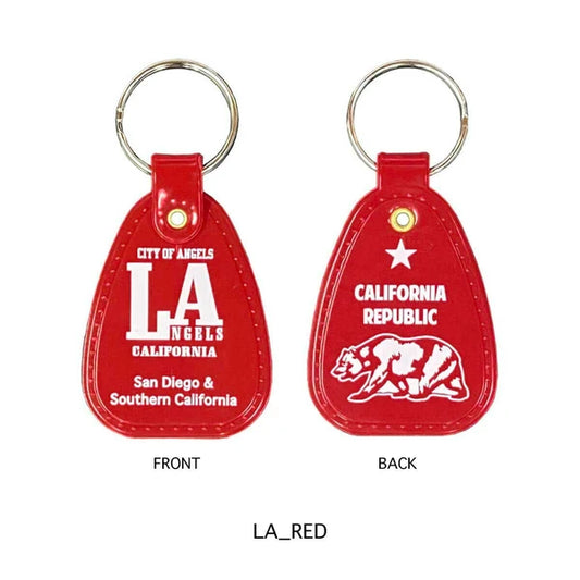 U.S.A SADDLE KEY TAG　サドルキータグ　LA_RED