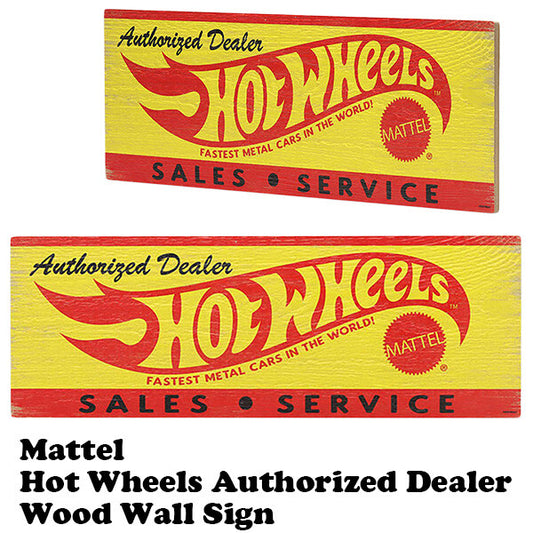 Hot Wheels Flames Authorized Dealer ホットウィール  ウッド サインボード