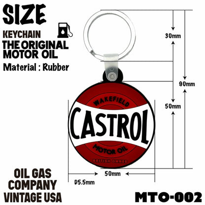 ソフトラバーキーホルダー　CASTROL　キーホルダー