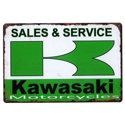 KAWASAKI  ブリキ看板　メタルサイン　A4
