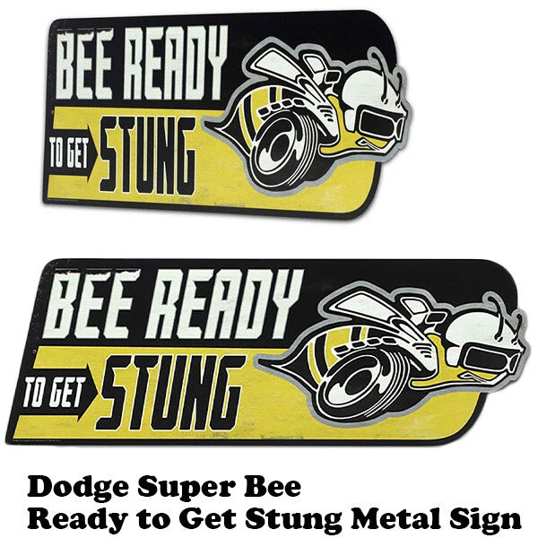 DODGE SUPER BEE ダイカット メタルサイン