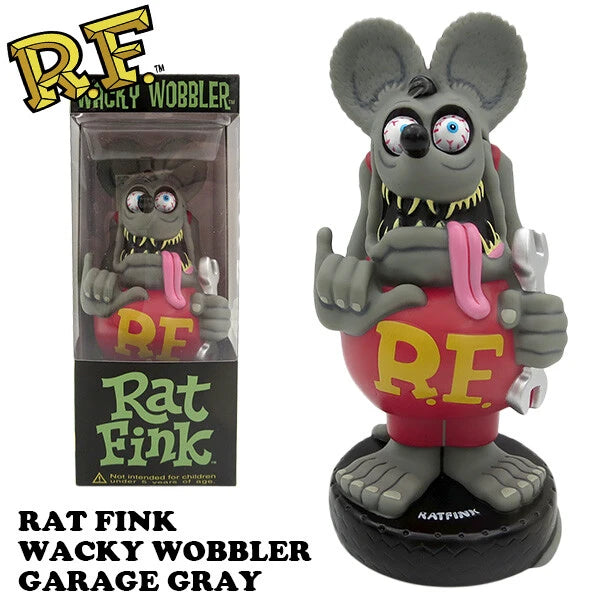 ラットフィンク ボビングヘッド ガレージ 【RAT FINK】【FUNKO】グレー