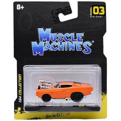 Muscle Machines 1:64 1966 Dodge Charger【マッスルマシン】ミニカー