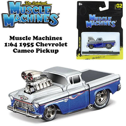 Muscle Machines 1:64 1955 Chevrolet Cameo Pickup【マッスルマシン】ミニカー