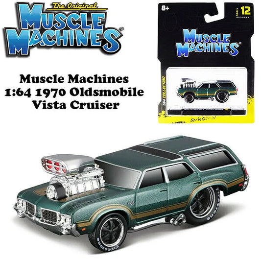 Muscle Machines 1:64 Oldsmobile 1970 Vista Cruiser【マッスルマシン】ミニカー