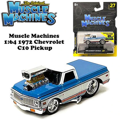 Muscle Machines 1:64 1972 Chevrolet C10 Pickup【マッスルマシン】ミニカー