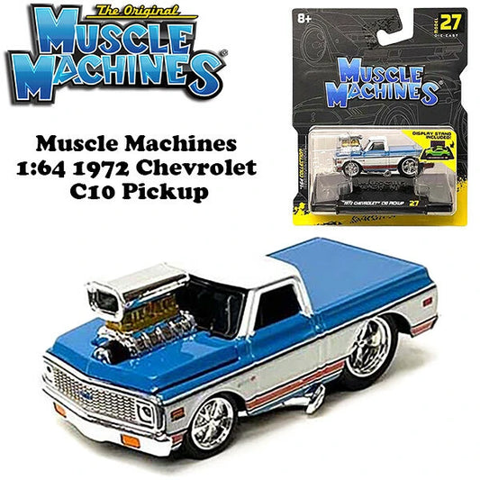 Muscle Machines 1:64 1972 Chevrolet C10 Pickup【マッスルマシン】ミニカー
