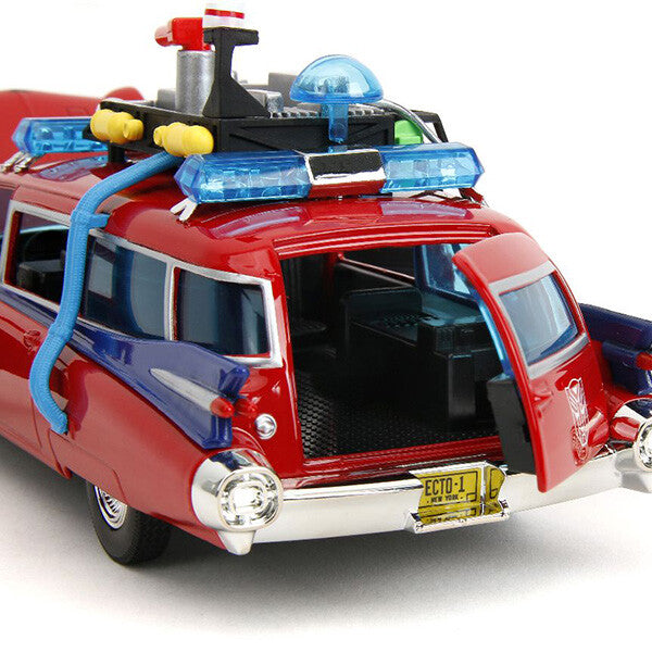 Ghostbusters x Transformers Ecto-1 with Autobots Logo 1:24 【ゴーストバスターズ ECTO-1 ミニカー】