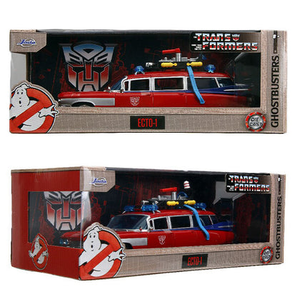 Ghostbusters x Transformers Ecto-1 with Autobots Logo 1:24 【ゴーストバスターズ ECTO-1 ミニカー】