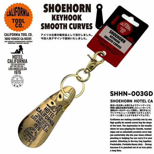 シューホーン　キーホルダー　靴ベラ　ビンテージ　ピンナップ ガール　ゴールド