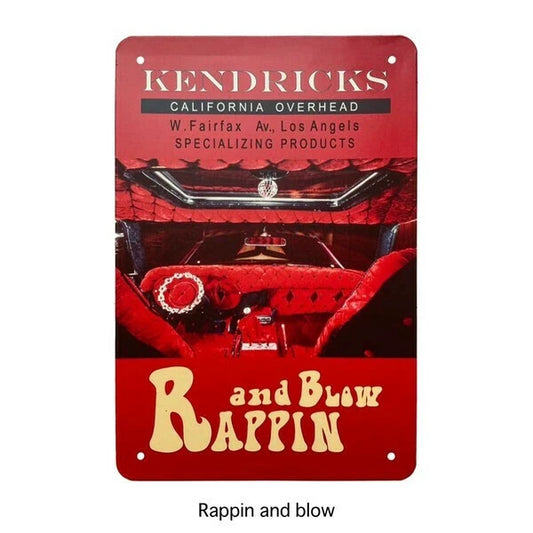 【70's レトロヴィンテージ】ティン看板 KENDRICKS Part.1  Rappin and blow