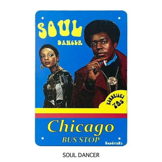 【70's レトロヴィンテージ】ティン看板 KENDRICKS Part.1   SOUL DANCER