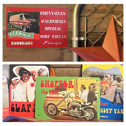 【70's レトロヴィンテージ】ティン看板 KENDRICKS Part.2　CHOPPER THE BEST