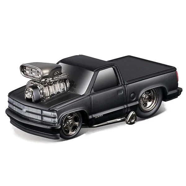 【マッスルマシン】ミニカー Muscle Machines 1:64 1993 Chevrolet 454 SS Pickup Blackout