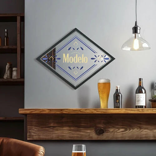 【'50s】ガレージ・ミラー MODELO PRINTED FRAMED MIRROR