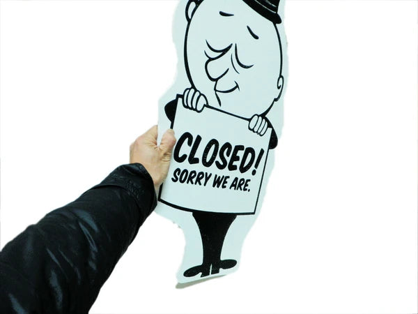 【BURGIE PLYWOODS SIGN】オープン  クローズ  サインボード