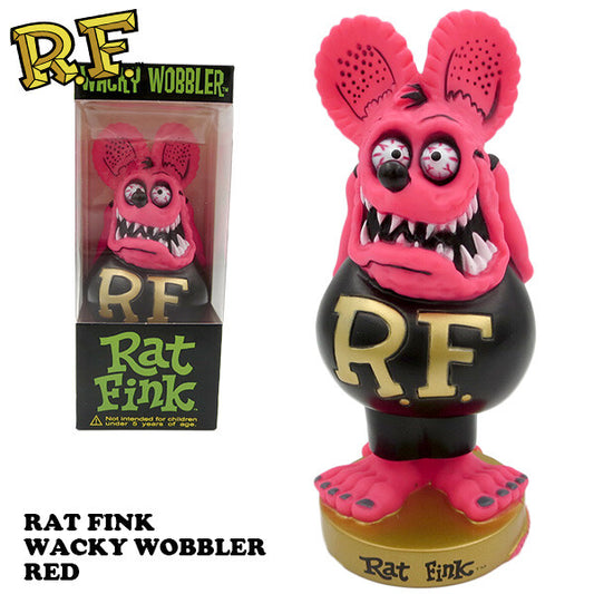 RAT FINK  ラットフィンク ボビングヘッド RED（ピンク）【FUNKO】