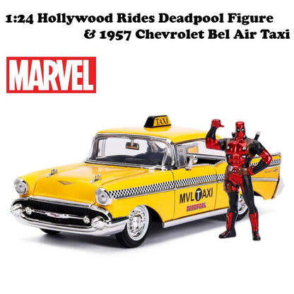 1:24 Hollywood Rides Deadpool TAXI with Deadpool Figure【 デッドプールミニカー】