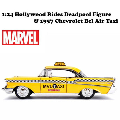 1:24 Hollywood Rides Deadpool TAXI with Deadpool Figure【 デッドプールミニカー】