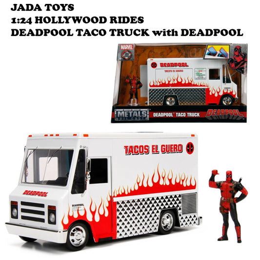 Hollywood Rides Deadpool Taco Truck with Deadpool Figure 1:24 【 デッドプールミニカー】